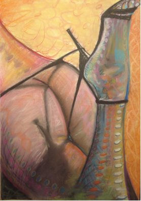 PROVOCACION 2 Pastel Paper Nude Paintings