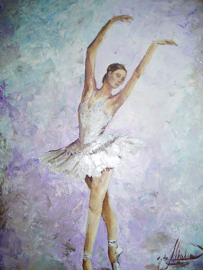 Bailarina I Óleo Tabla Figura