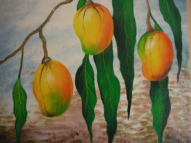 Mangos Bajitos Acrylic Canvas Still Life Paintings