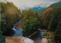 paisaje de asturias con rio