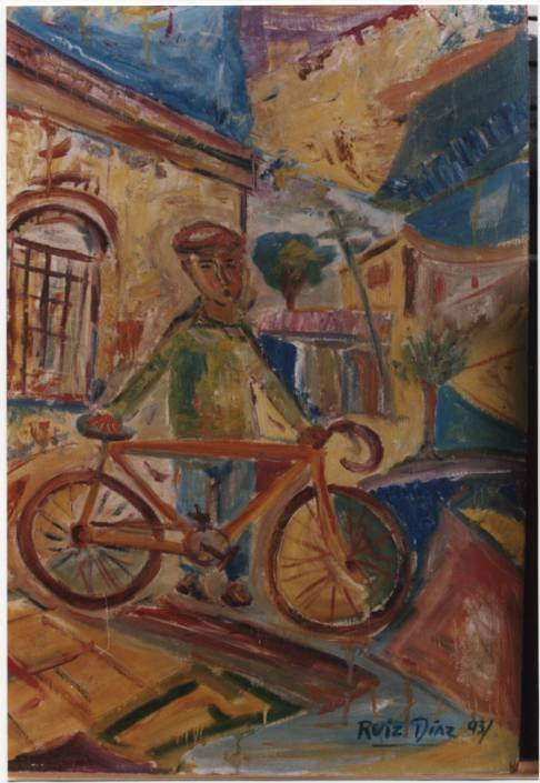 Pibe y bicicleta