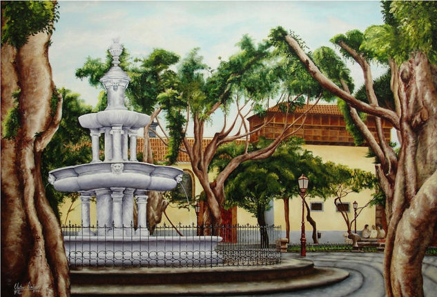 PLAZA DEL ADELANTADO Oil Canvas Landscaping