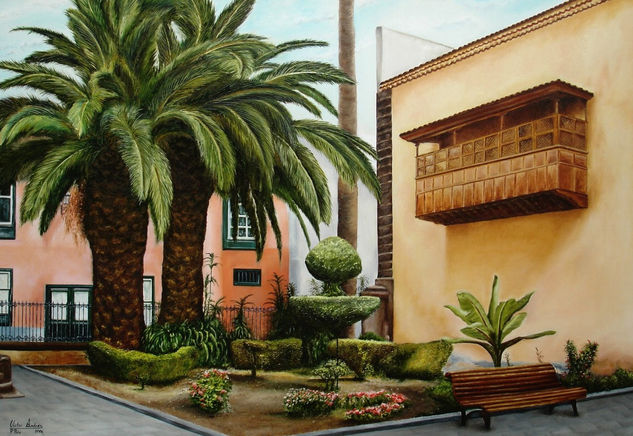 BALCON CANARIO Oil Canvas Landscaping