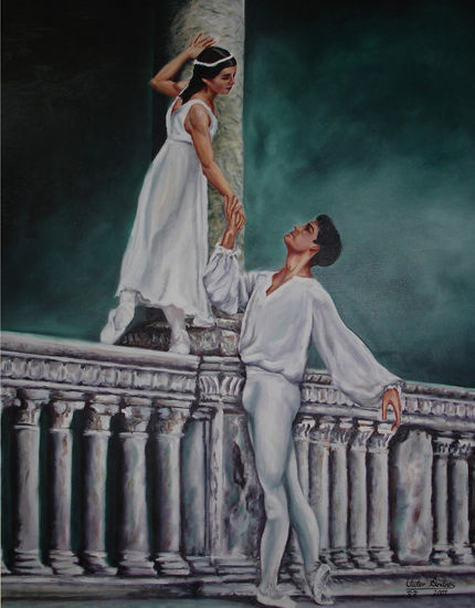 ROMEO Y JULIETA Oil Canvas Figure Painting