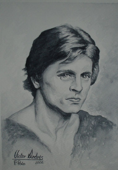 MIKHAIL BARYSHNIKOV Watercolour Paper Figure Painting