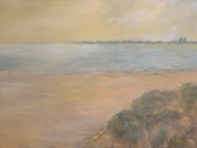 PLAYA DE SANLUCAR Oil Canvas Marine Painting