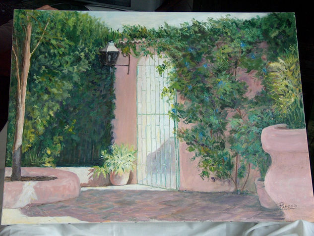 JARDIN DE TERESA FUENTE Oil Canvas Landscaping