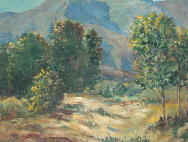 PAISAJE MONTE AZUL Oil Canvas Landscaping