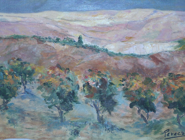 PAISAJE DE OLIVOS Oil Canvas Landscaping