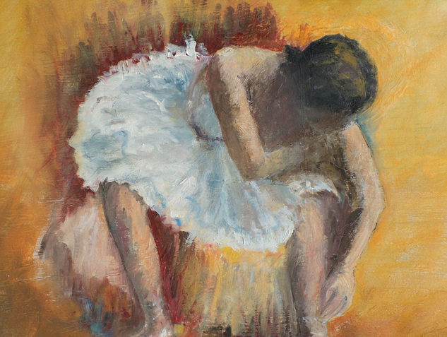 BAILARINA Oil Canvas Figure Painting