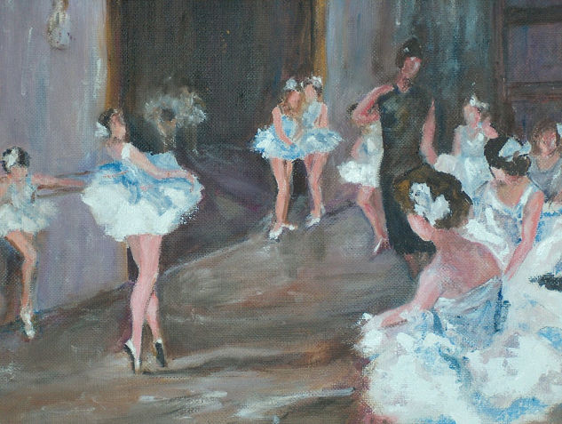 BAILARINAS Oil Canvas Figure Painting