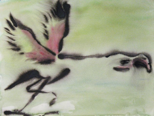 El despegue Watercolour Others Animals