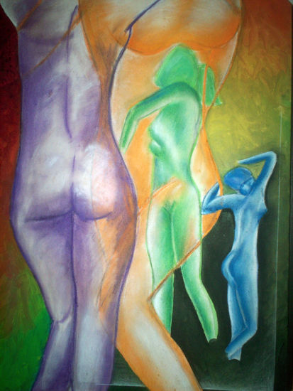 La Segunda desnudez Mixed media Canvas Nude Paintings