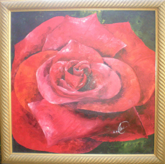 Pasión Oil Canvas Floral Painting