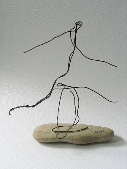Figuras en la playa