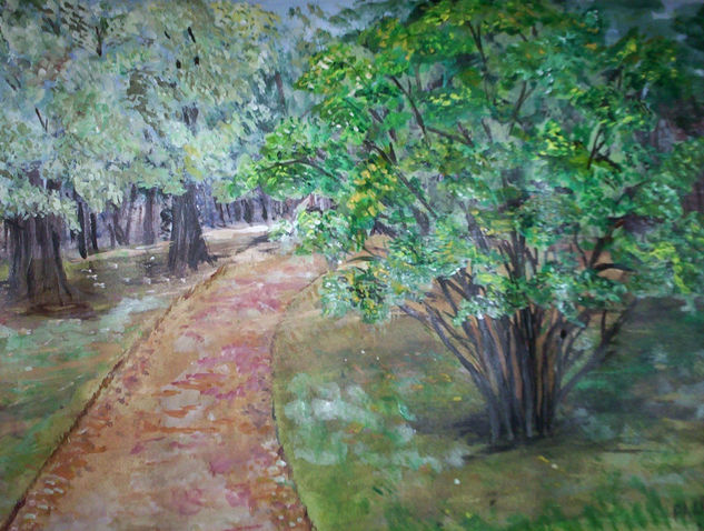 CAMINO OTOÑAL Acrylic Paper Landscaping