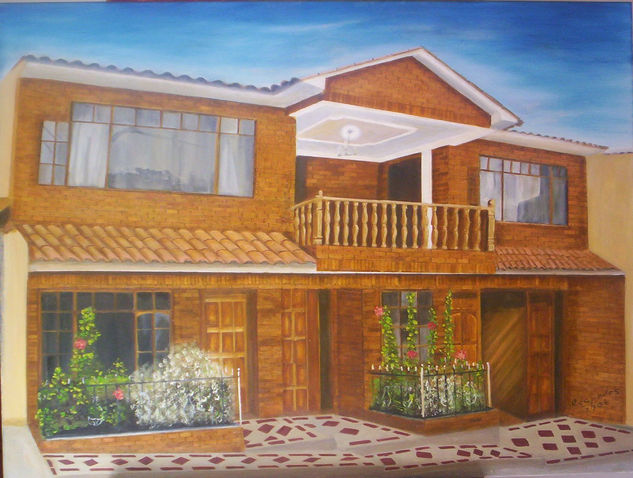 casa manel Oil Canvas Landscaping