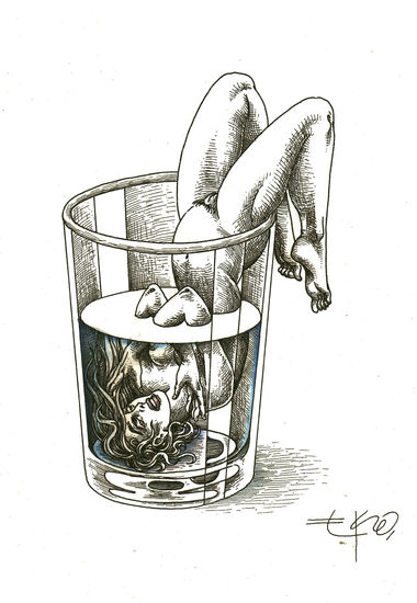 Ahogado en un vaso de agua Ink