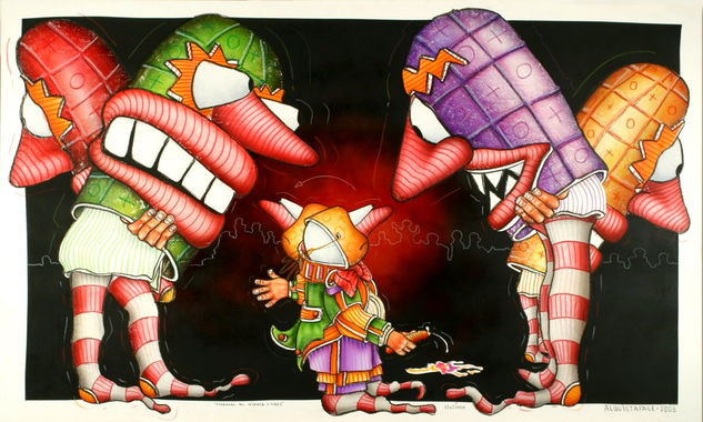 Carnaval del setenta y tres. Ink Others Figure Painting