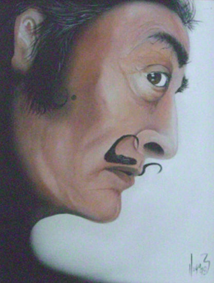 Siempre Salvador Dali Oil Canvas Portrait