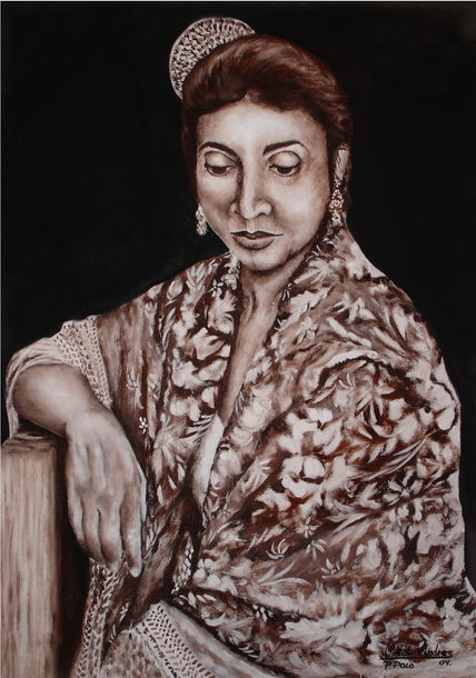 Con mantón