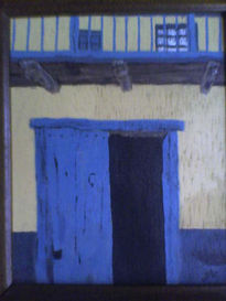 Puerta azul