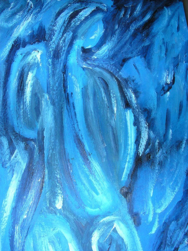 DESNUDO EN AZUL