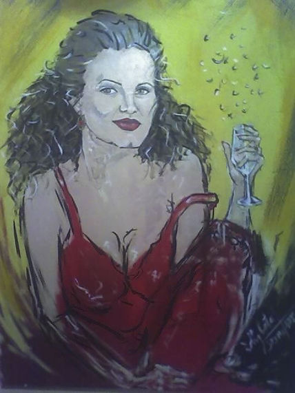 Mujer de rojo
