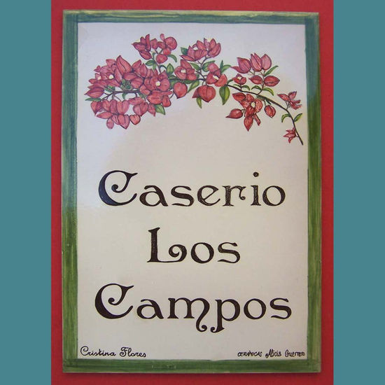 Rótulo para casa: Caserío Los Campos 