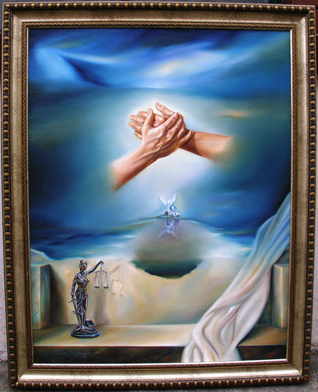 Justicia y libertad Oil Canvas Others