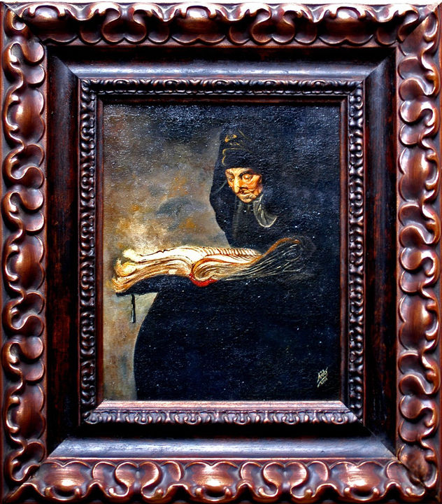 Reproduccion del retrato de la madre del pintor