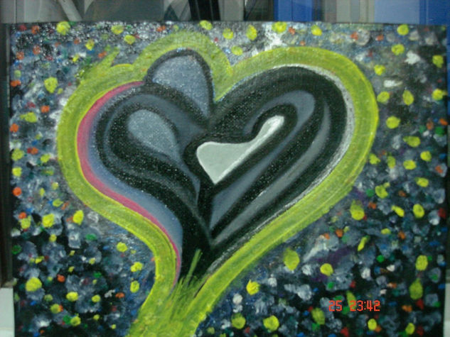 CORAZÓN NEGRO Oil Canvas Others