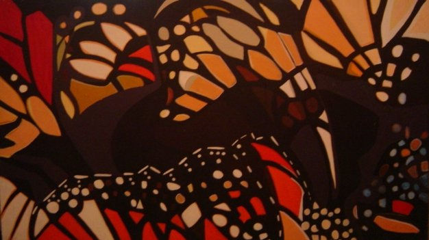 Serie Mariposas Acrylic Canvas Animals