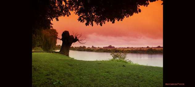 paisaje ingles ( huntingdon ) england