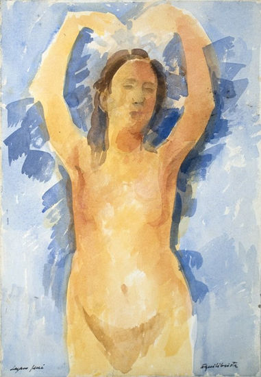 Bailarina Watercolour Paper Nude Paintings