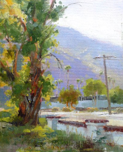 Palm Springs Oil Canvas Landscaping