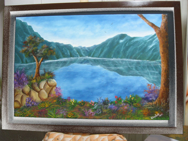 Paisaje Lago Oil Canvas Landscaping