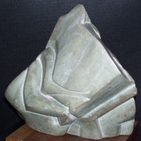 Corazón piedra verde