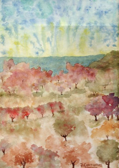 Paisaje Soleado Watercolour Paper Landscaping