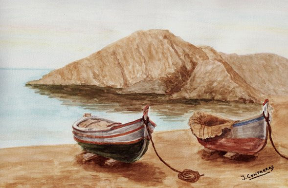 Barcas en la  Playa