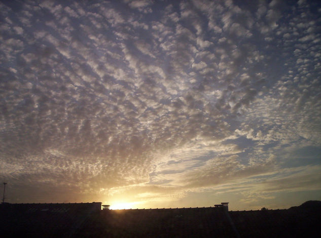 Nuvens ao pôr-do-sol 