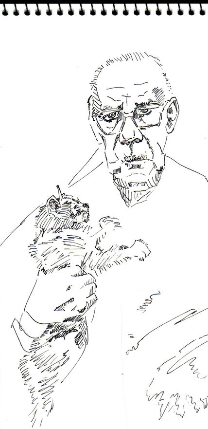 Camilo con gato