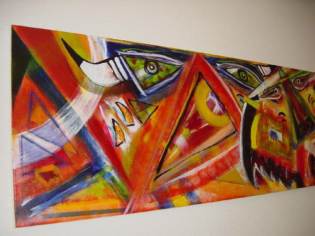 DETALLE OBRA DIABLOS DE YARE( SEE WHOLE PAINTING)