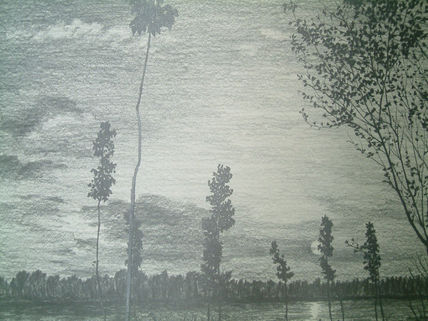 Oscurece en el rio