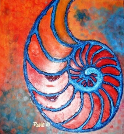 Nautilus Oil Panel Marine Painting