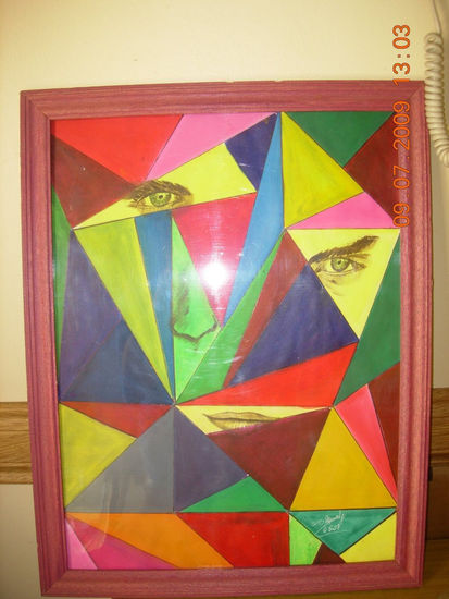 Cara Geometrizada Oil Paper Others