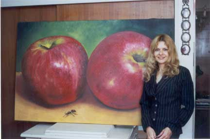 Manzanas con hormiga Oil Canvas