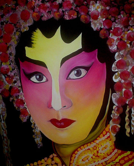 geisha Oil Canvas Portrait