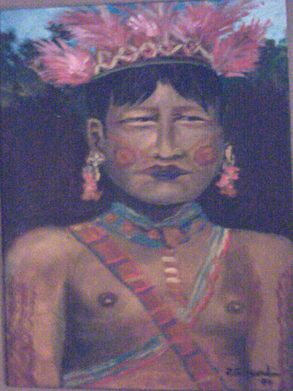 El Indio Maka Oil Canvas