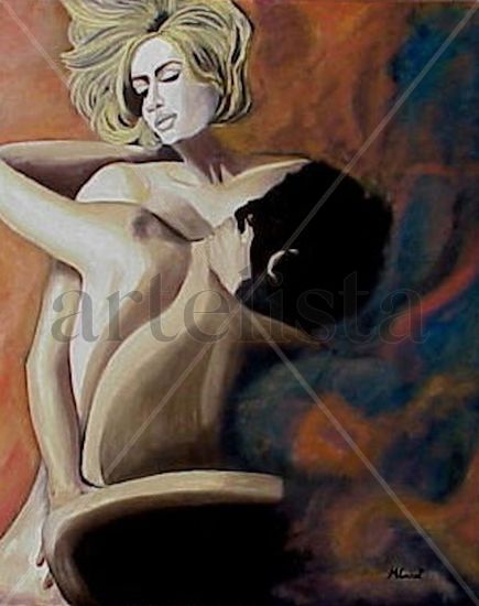 En el cosmos Oil Canvas Figure Painting